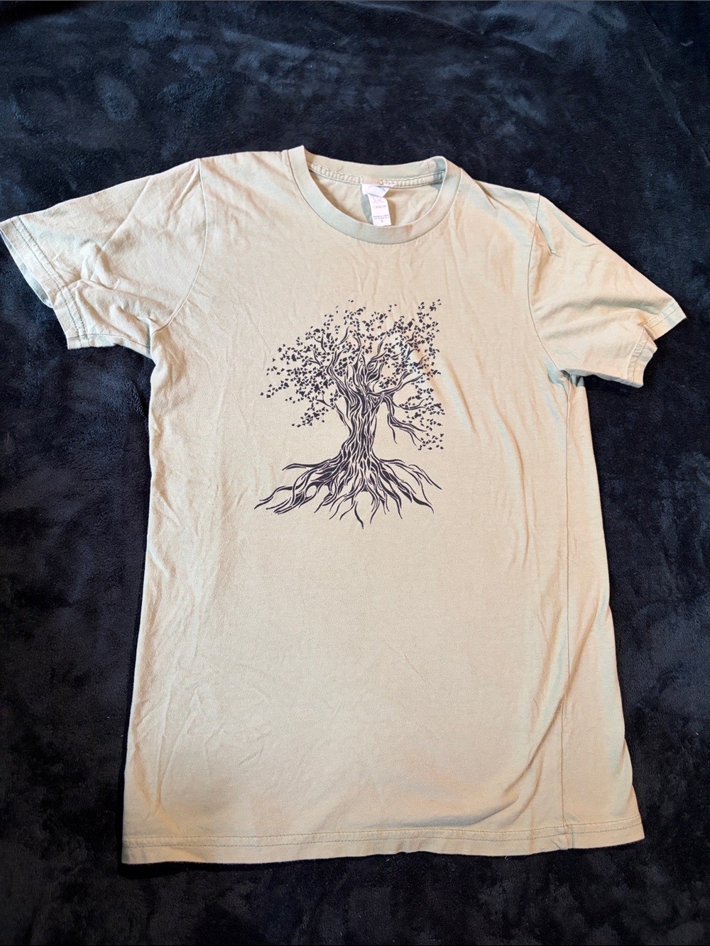 Tree Graphic Short Sleeve Green T-Shirt